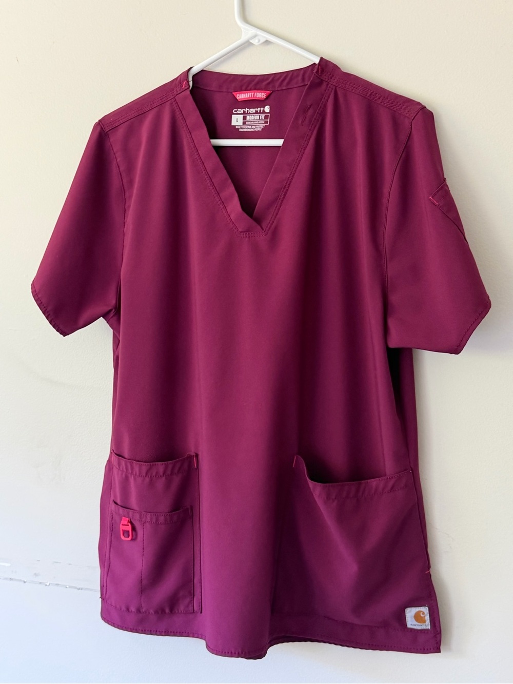 Carhartt Workwear Modern Fit V-Neck Scrub Top - Lg